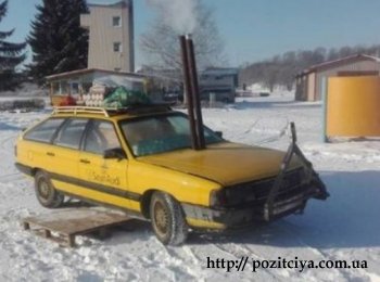 Как эстонцы превратили старое авто в сауну