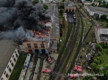 Во Львове сгорело депо железнодорожного вокзала, - ВИДЕО Во Львове сгорело депо железнодорожного вокзала, - ВИДЕО